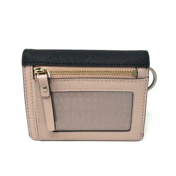 Kate Spade Petty Laurel Way Mini ID Black Wallet - Picture 2 of 5